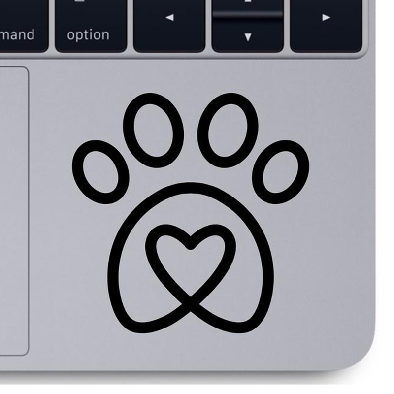 Office Furniture Removal - パーソナライズされたハート型のビニールステッカー,装飾的なステッカー,ラップトップ,動物,犬のステッカー,取り外し可能なオフィスの装飾,x153