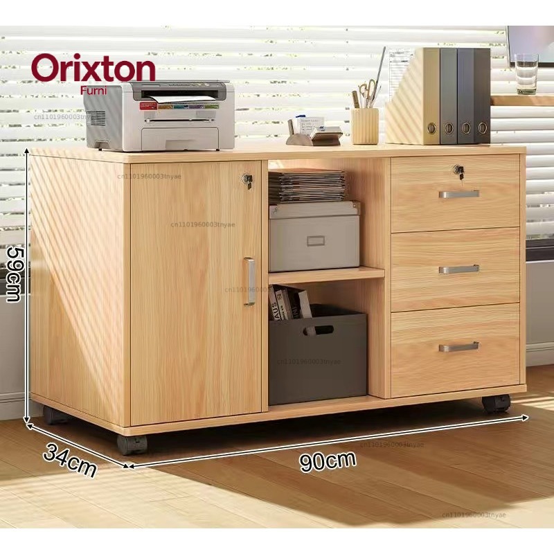 Office Furniture Removal - ファイルキャビネット ロック付きで取り外し可能 モダン シンプル 大容量収納 多機能