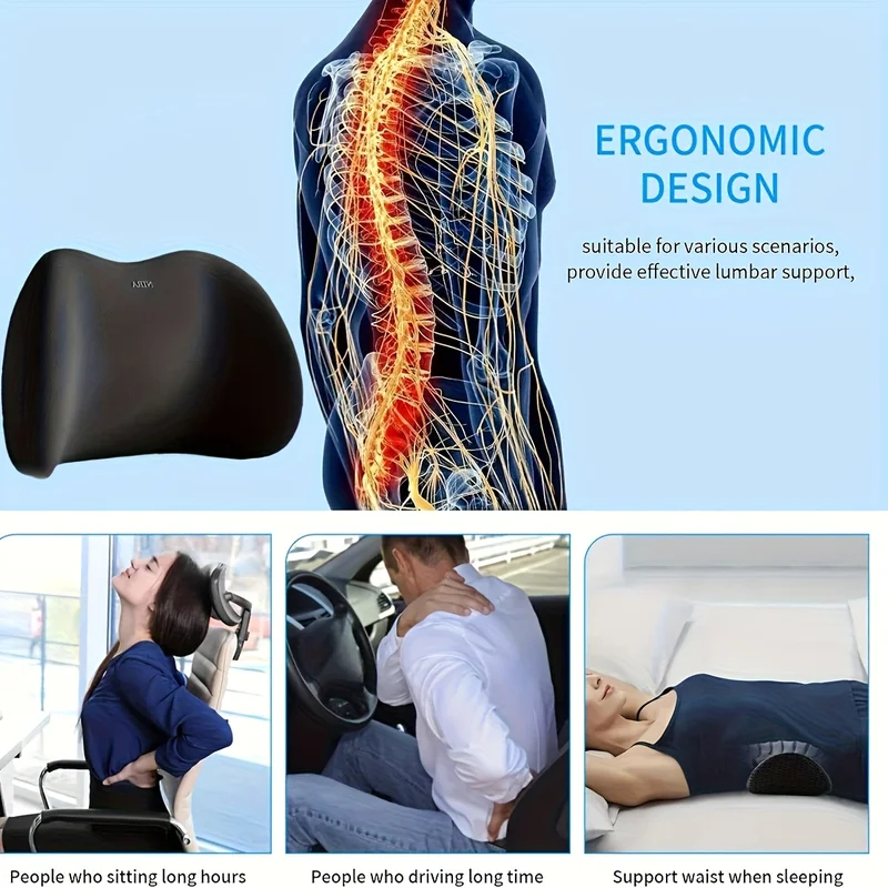 オフィス腰椎サポートクッション、睡眠用腰枕、オフィス家具クッ - Office Furniture Removal のレビューと価格
