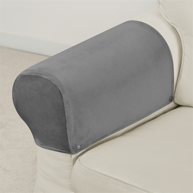 2 ピース/セットベルベットソファアームチェアカバー滑り止め - Office Furniture Removal のレビューと価格