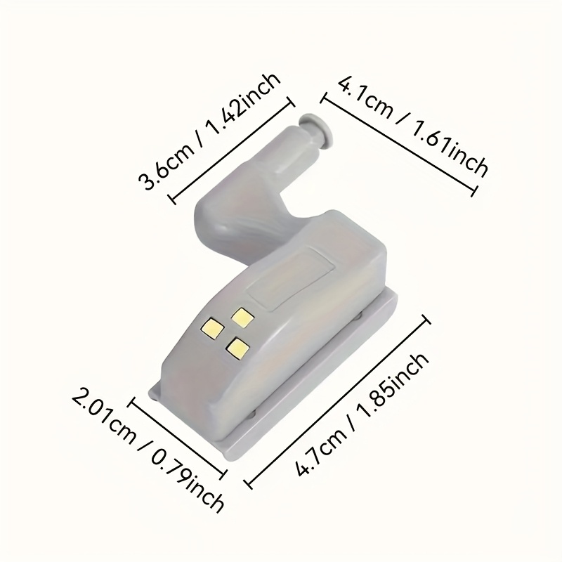 10個パック 簡単設置ヒンジライト、自動開閉キャビネットドア - Office Furniture Hardware のレビューと価格